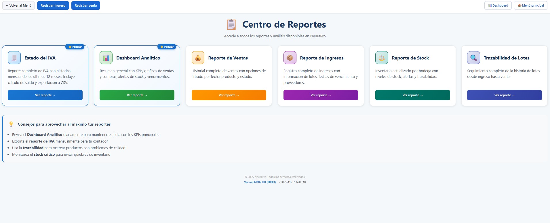 Reports and KPIs